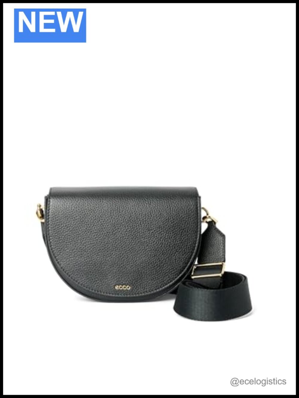 ECCO Leather Crossbody Bag with Adjustable Strap